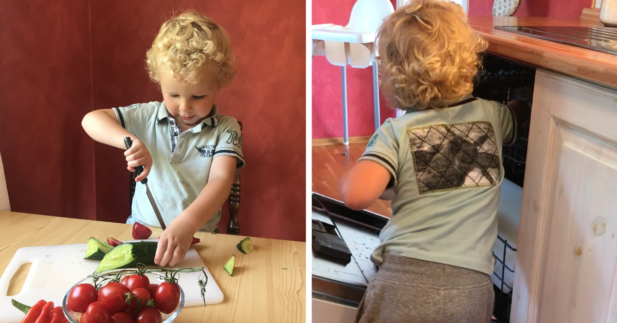 La barna hjelpe til - det styrker selvtilliten!