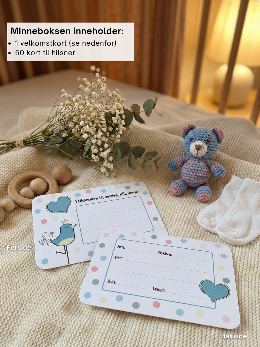 Velkommen til verden - Minneboks