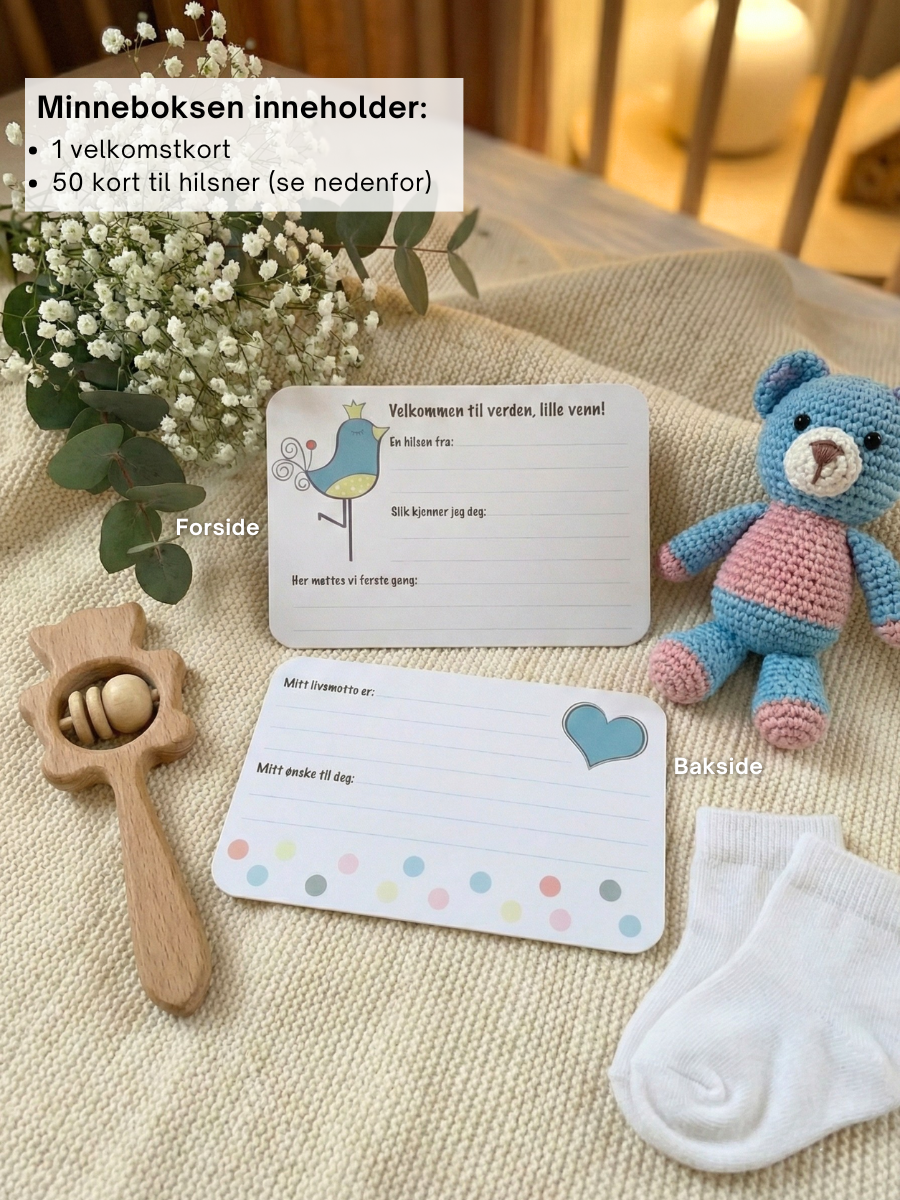Velkommen til verden - Minneboks