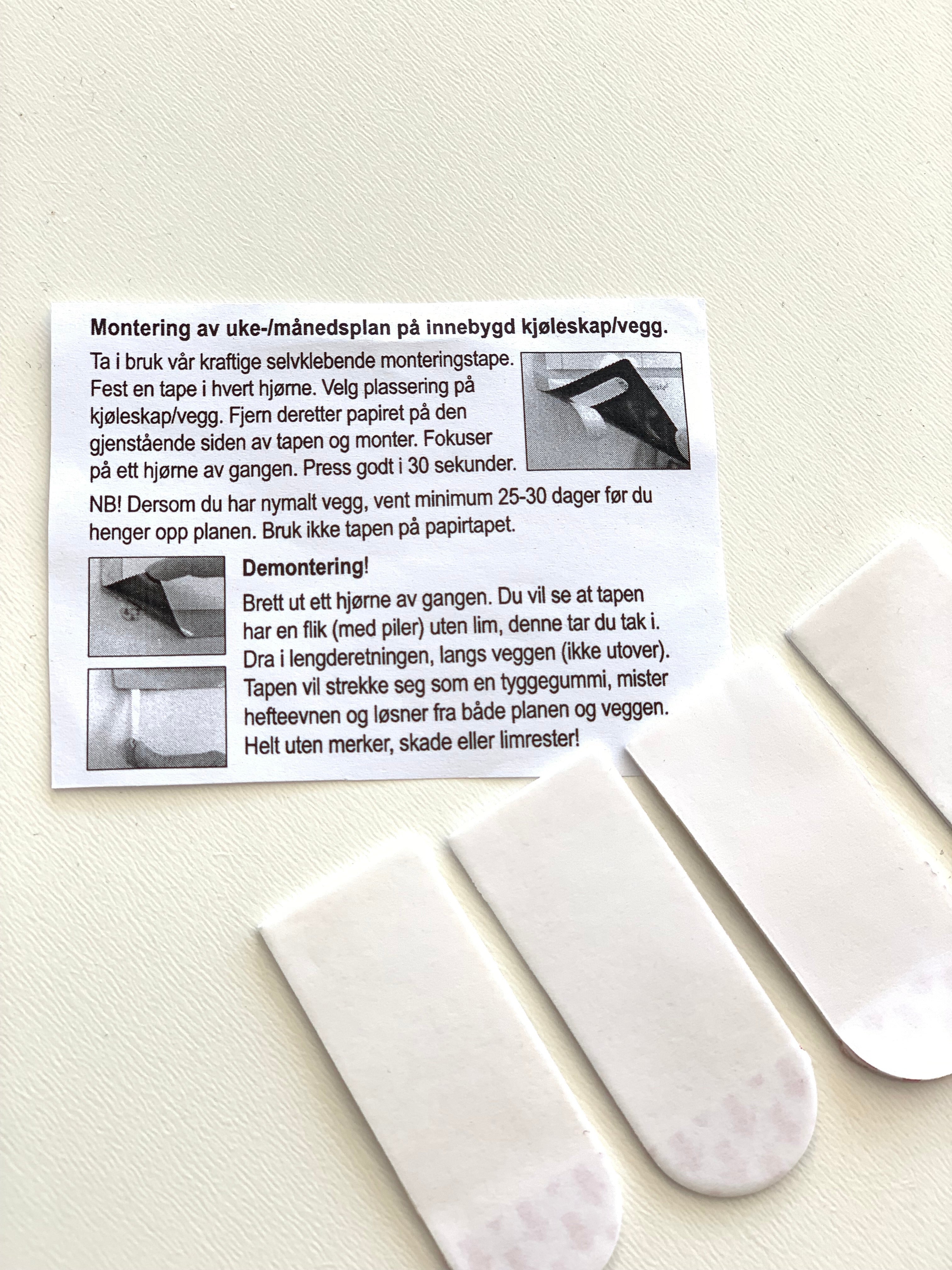 Ekstra oppheng til kalender