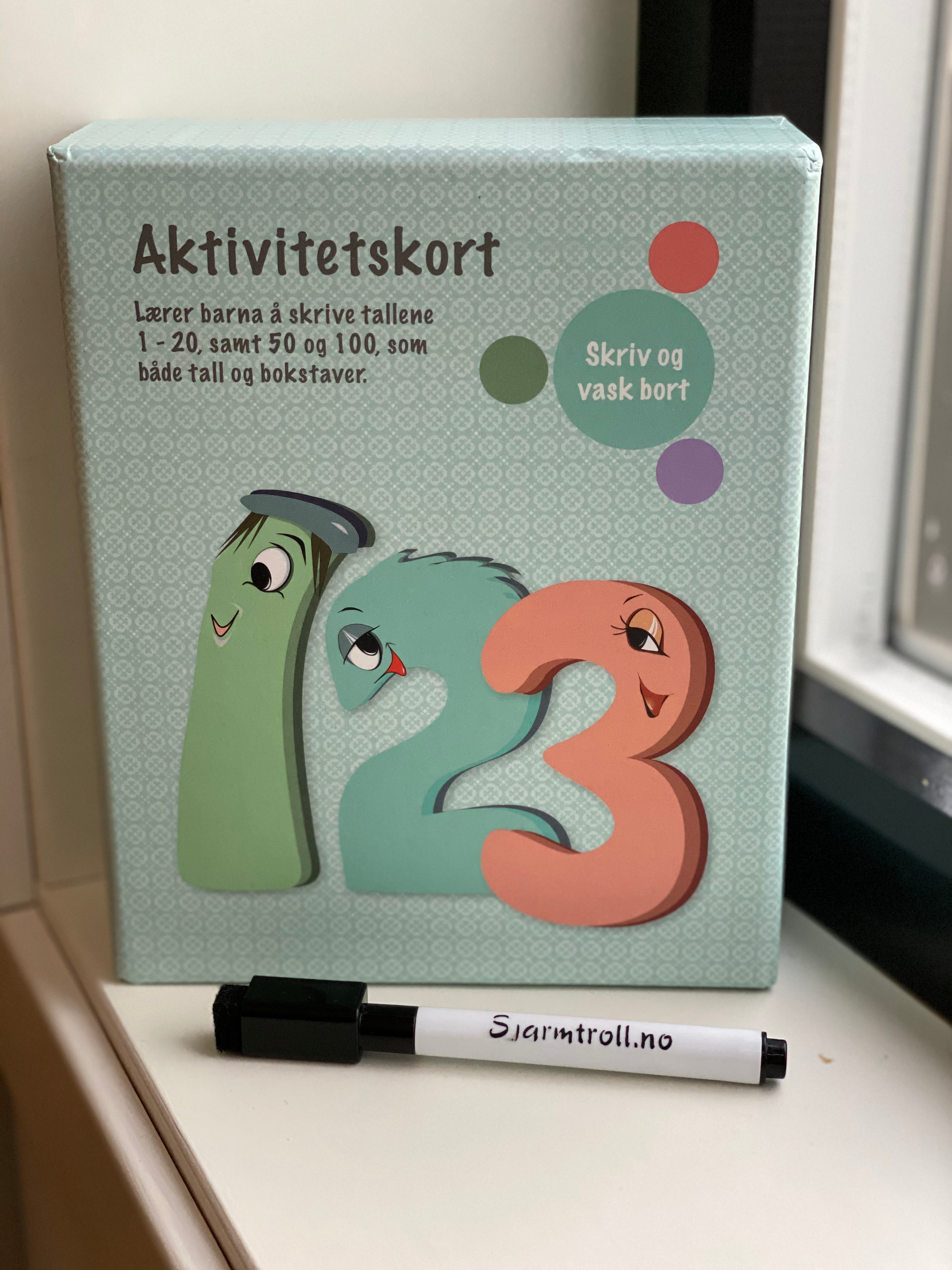 Barnas oppgavekort med tall