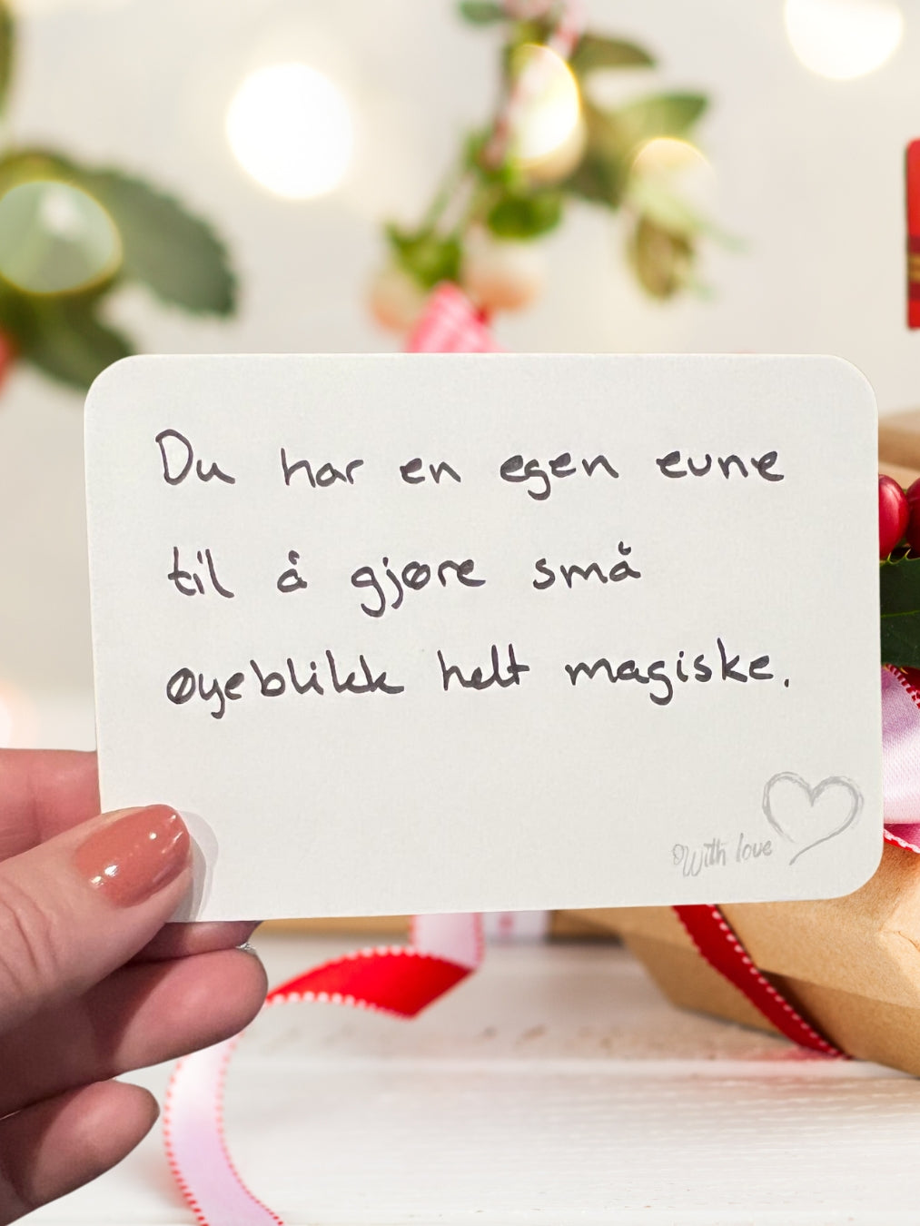 Jeg er glad i deg fordi - Minneboks med kort til å fylle ut