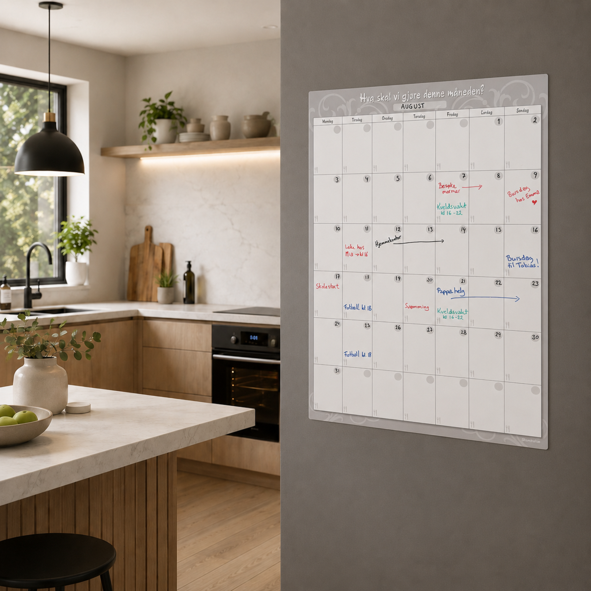 Giftfrie whiteboardtusjer - 4 farger