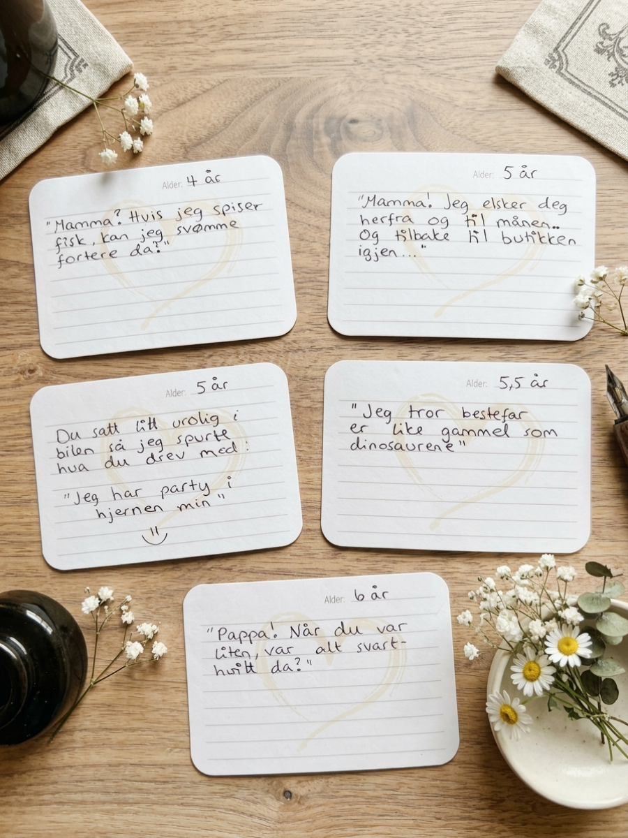 Mine gullkorn - Minneboks for barnets morsomme utsagn