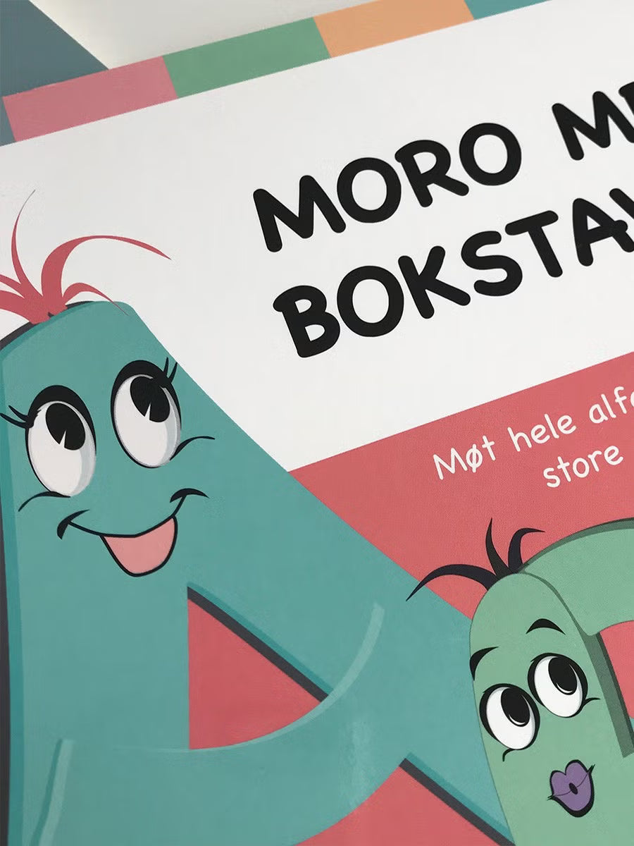 Moro med ABC og 123 - Bokpakke med bokstaver og tall