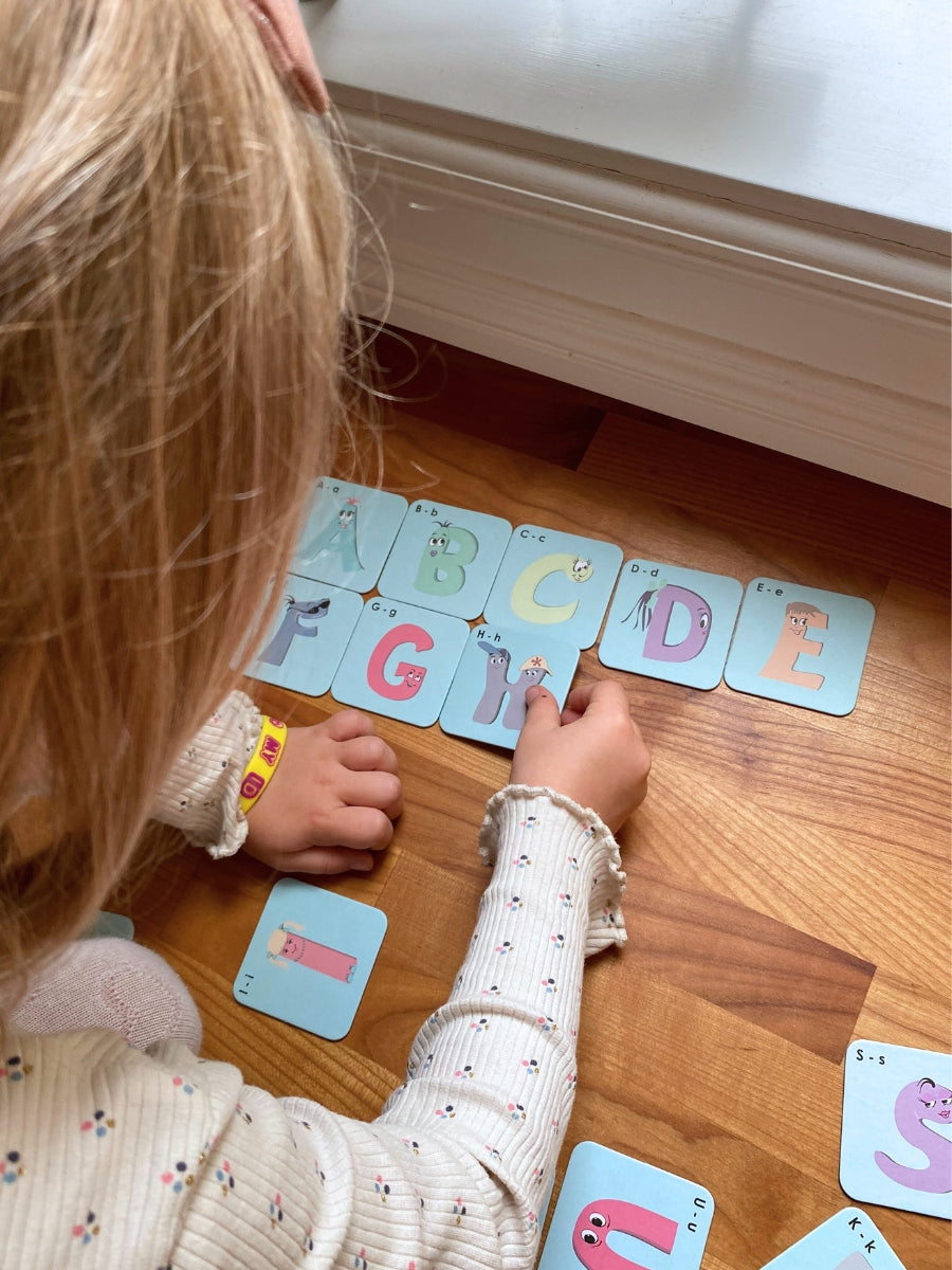 ABC memo - Memory spill med bokstaver