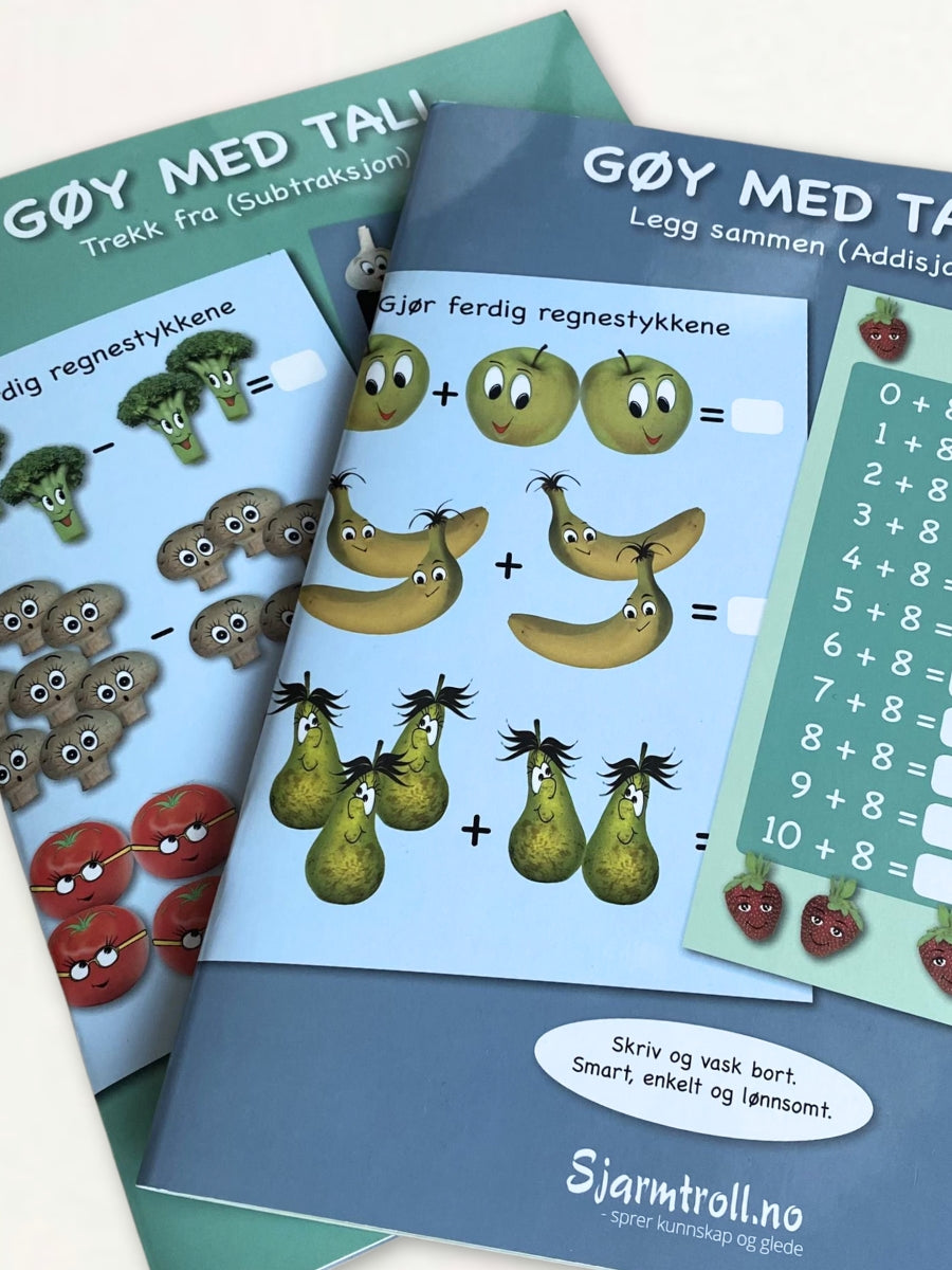 Gøy med tall - Bokpakke med pluss og minus