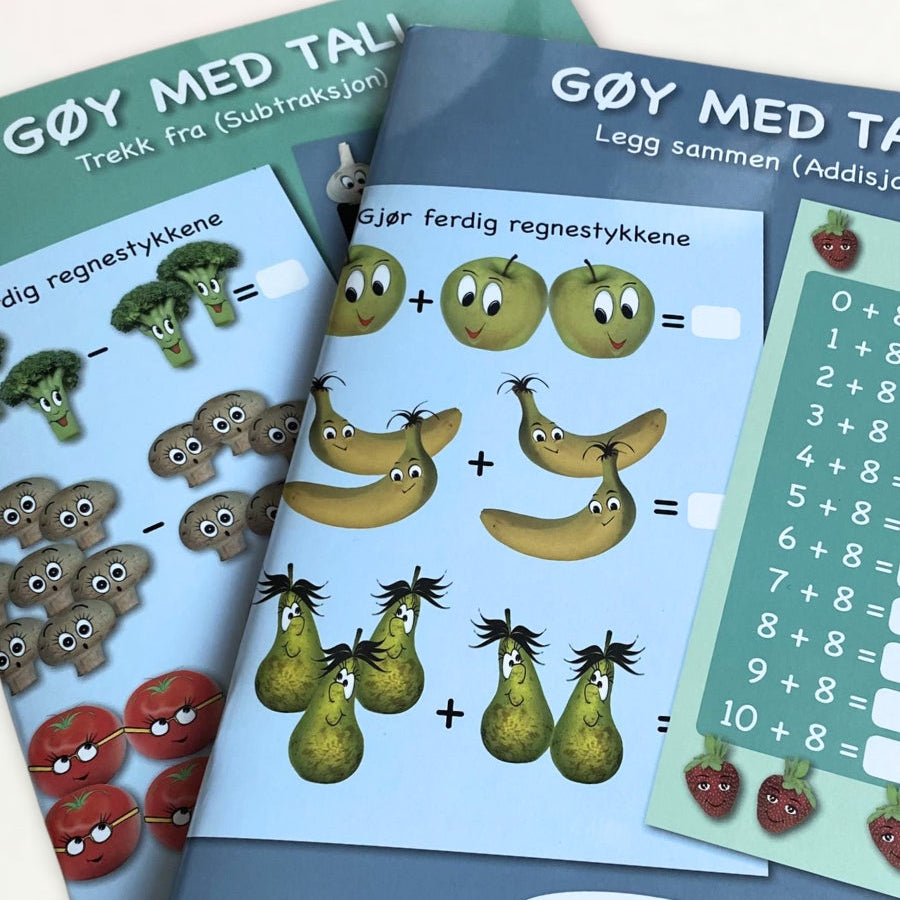 Gøy med tall - Bokpakke med pluss og minus
