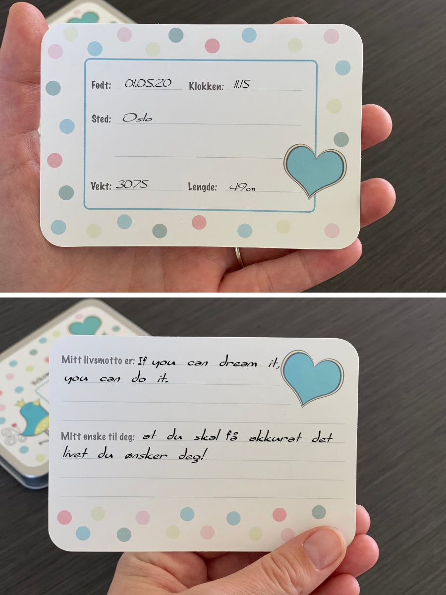 Velkommen til verden - Minneboks