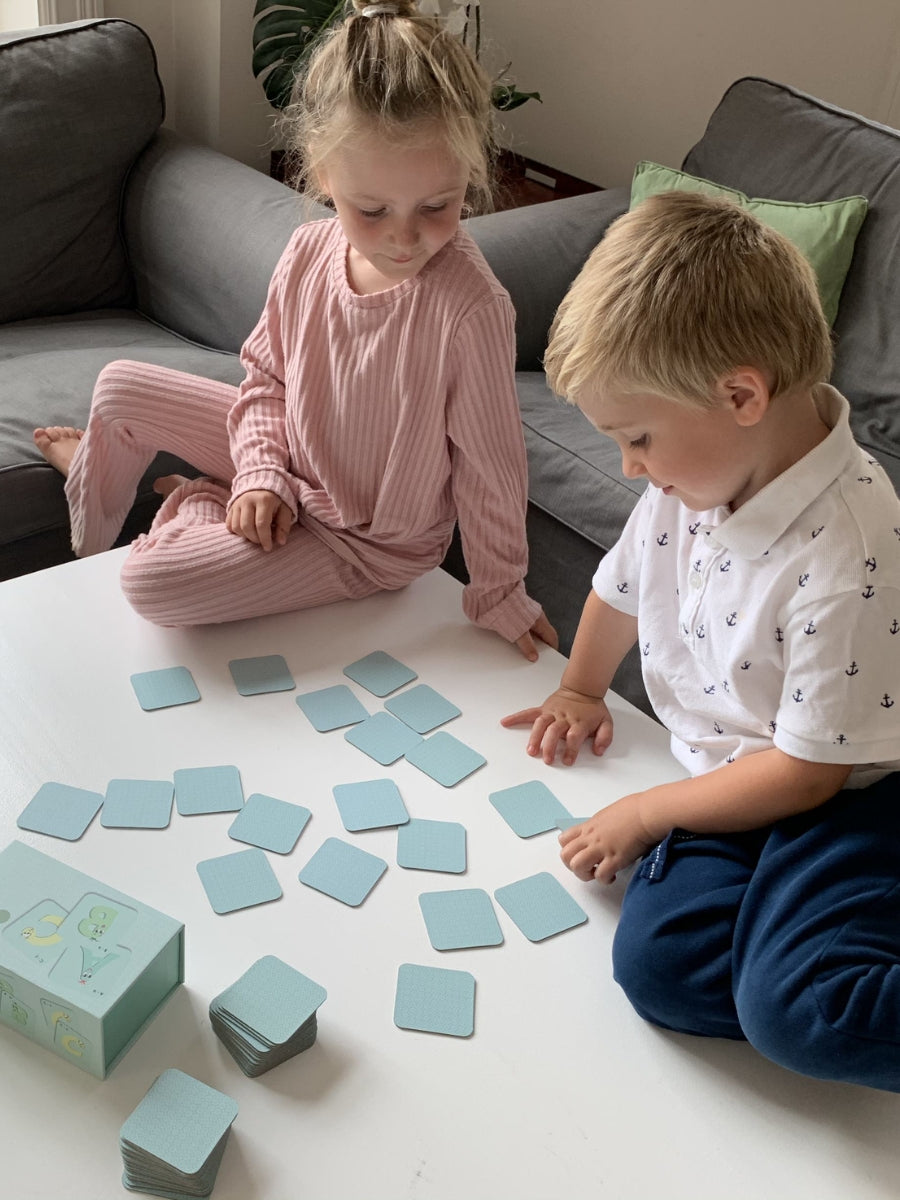 ABC memo - Memory spill med bokstaver