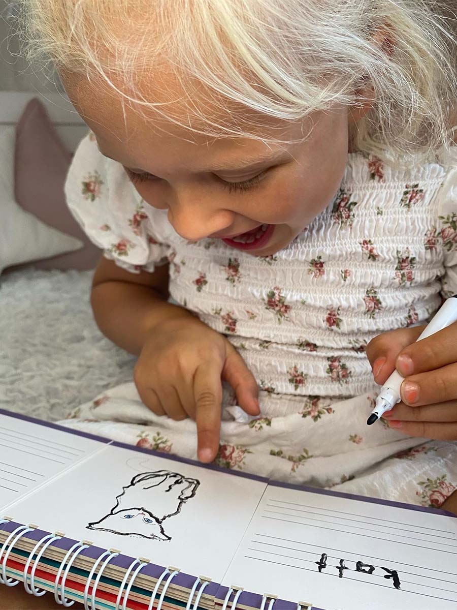 3 bøker - Farger, former og dyr - Engelsk og norsk