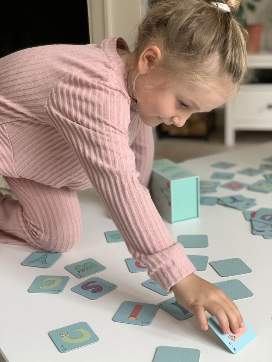 ABC memo - Memory spill med bokstaver