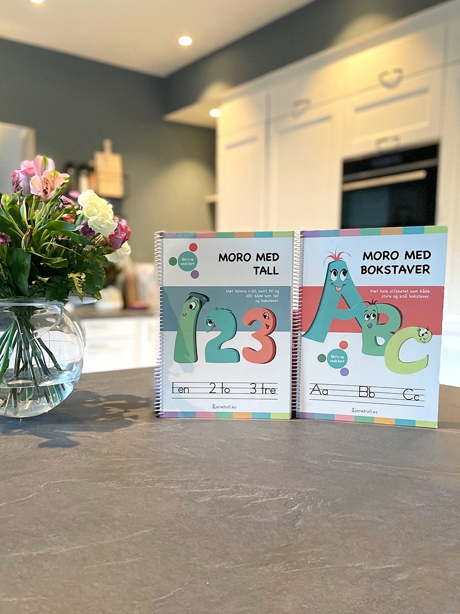 Moro med ABC og 123 - Bokpakke med bokstaver og tall