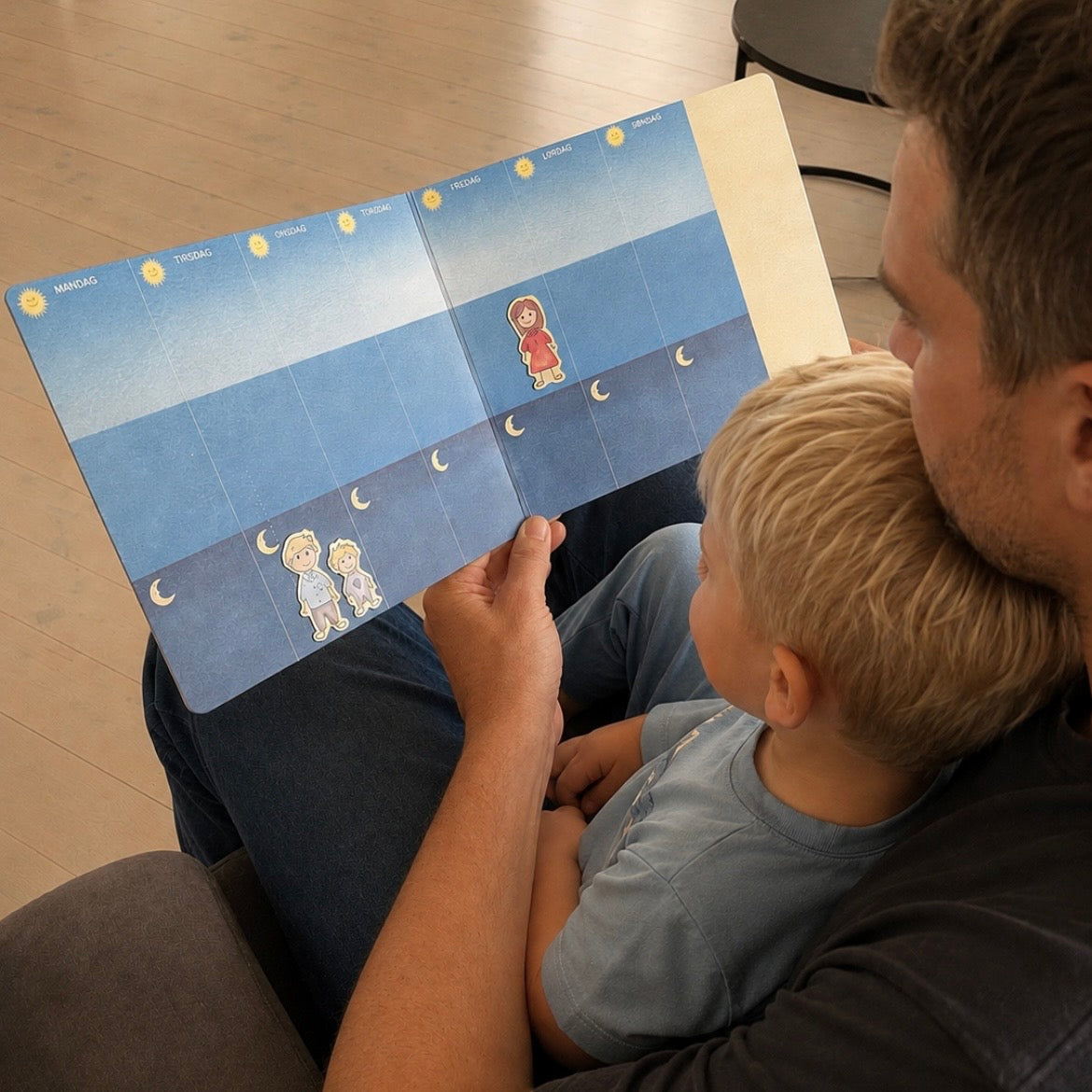 Bo-boken - Ukesoversikt for barn med to hjem