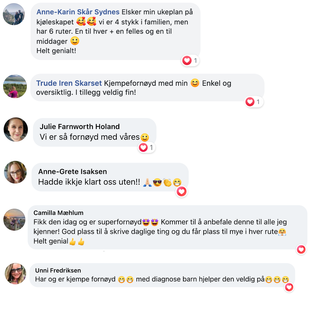 Stor ukeplan - Familieplanlegger til vegg og kjøleskap
