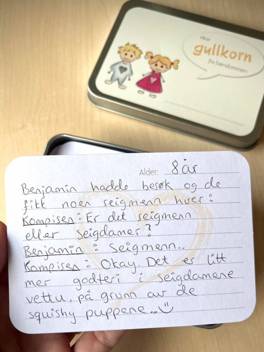 Mine gullkorn - Minneboks for barnets morsomme utsagn