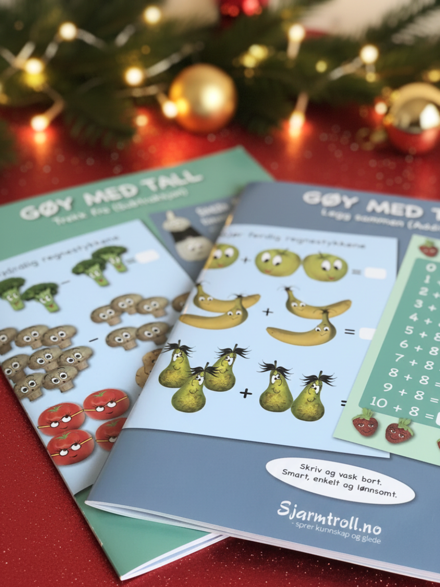 Gøy med tall - Bokpakke med pluss og minus