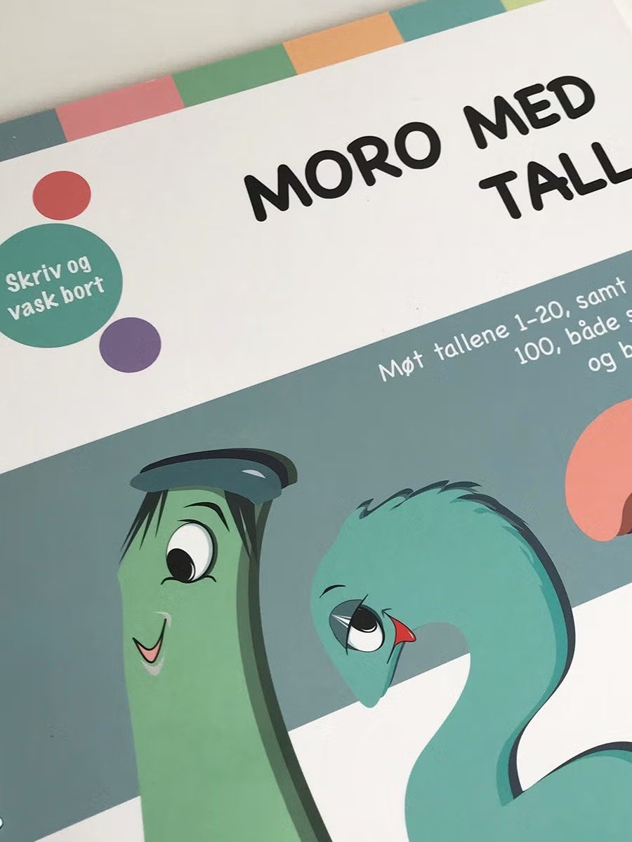 Moro med ABC og 123 - Bokpakke med bokstaver og tall