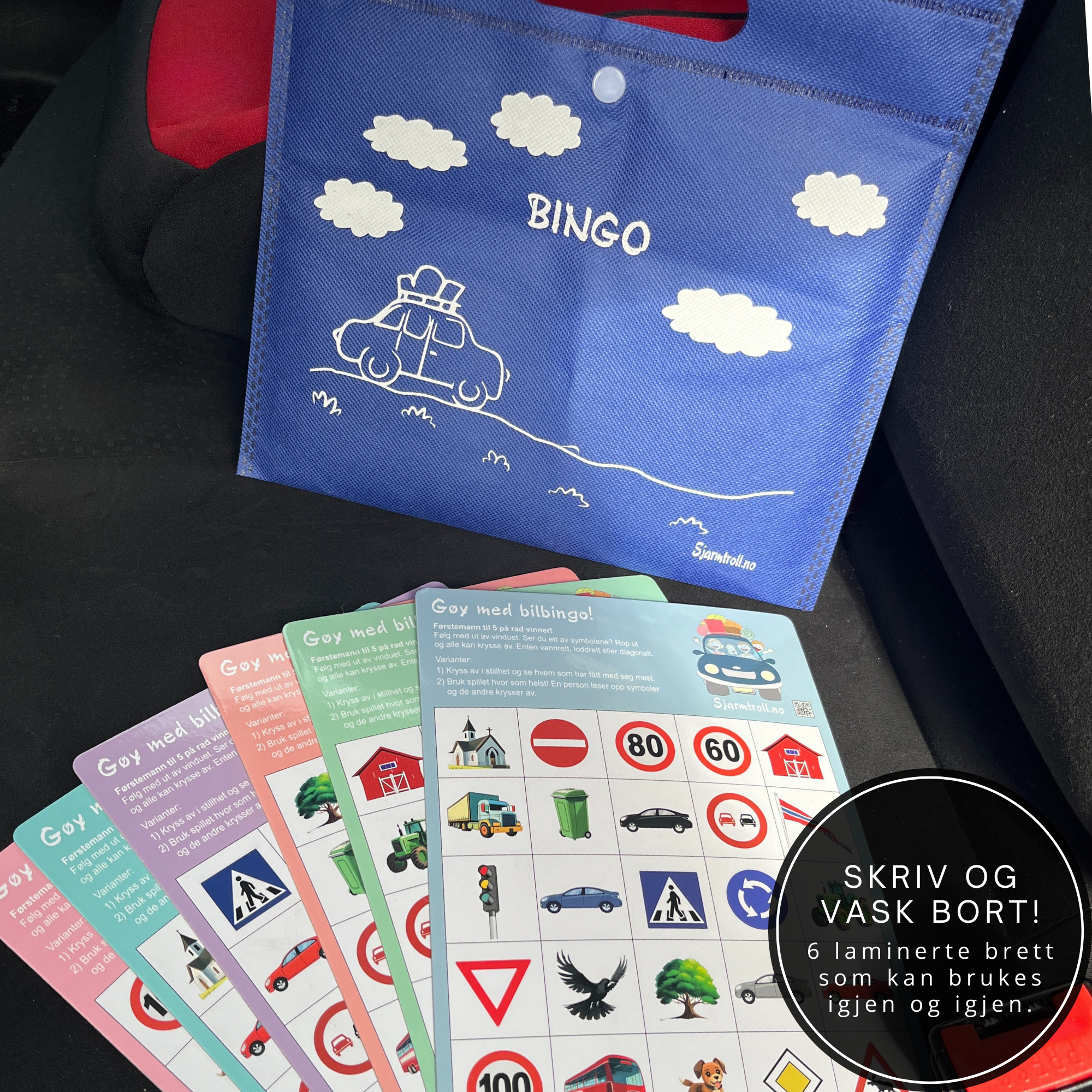 Bilbingo - Underholdning til bilturen