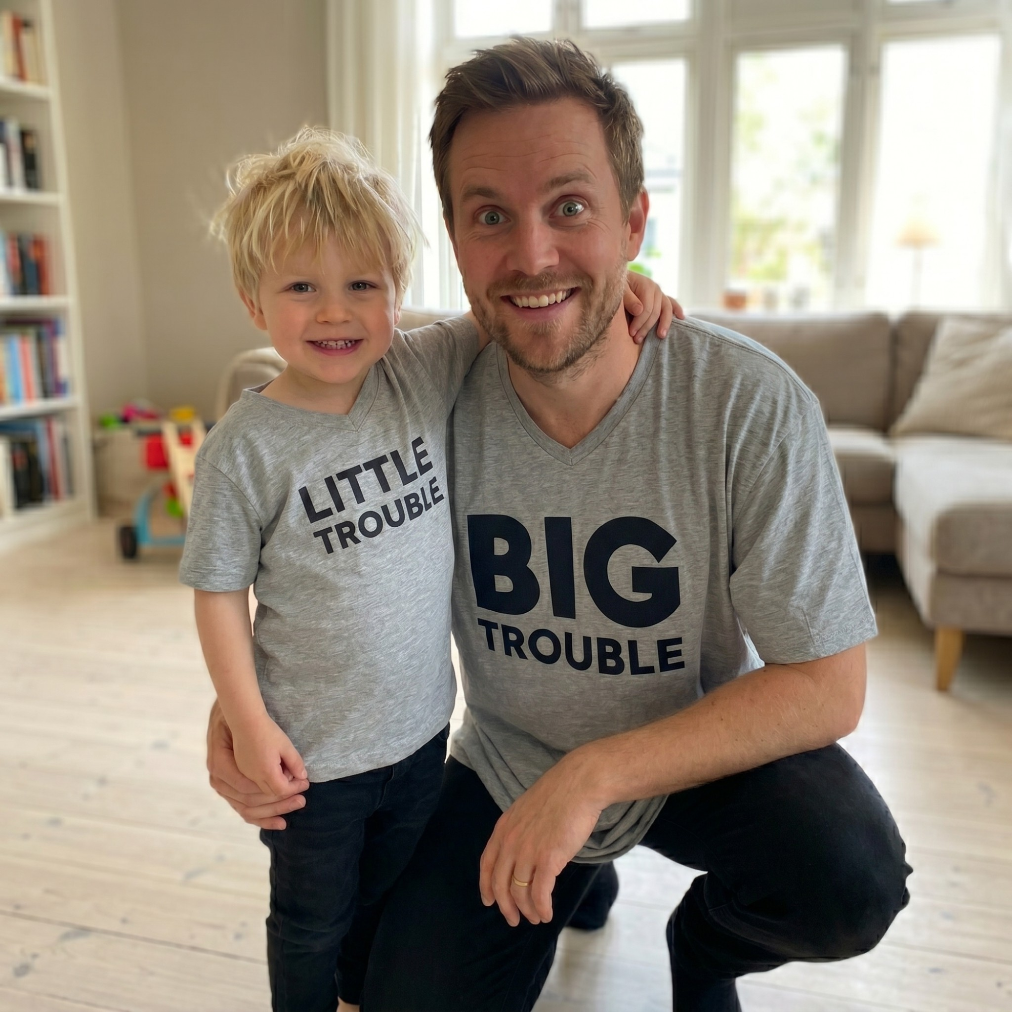 Matchende T-skjorter - Big trouble, little trouble