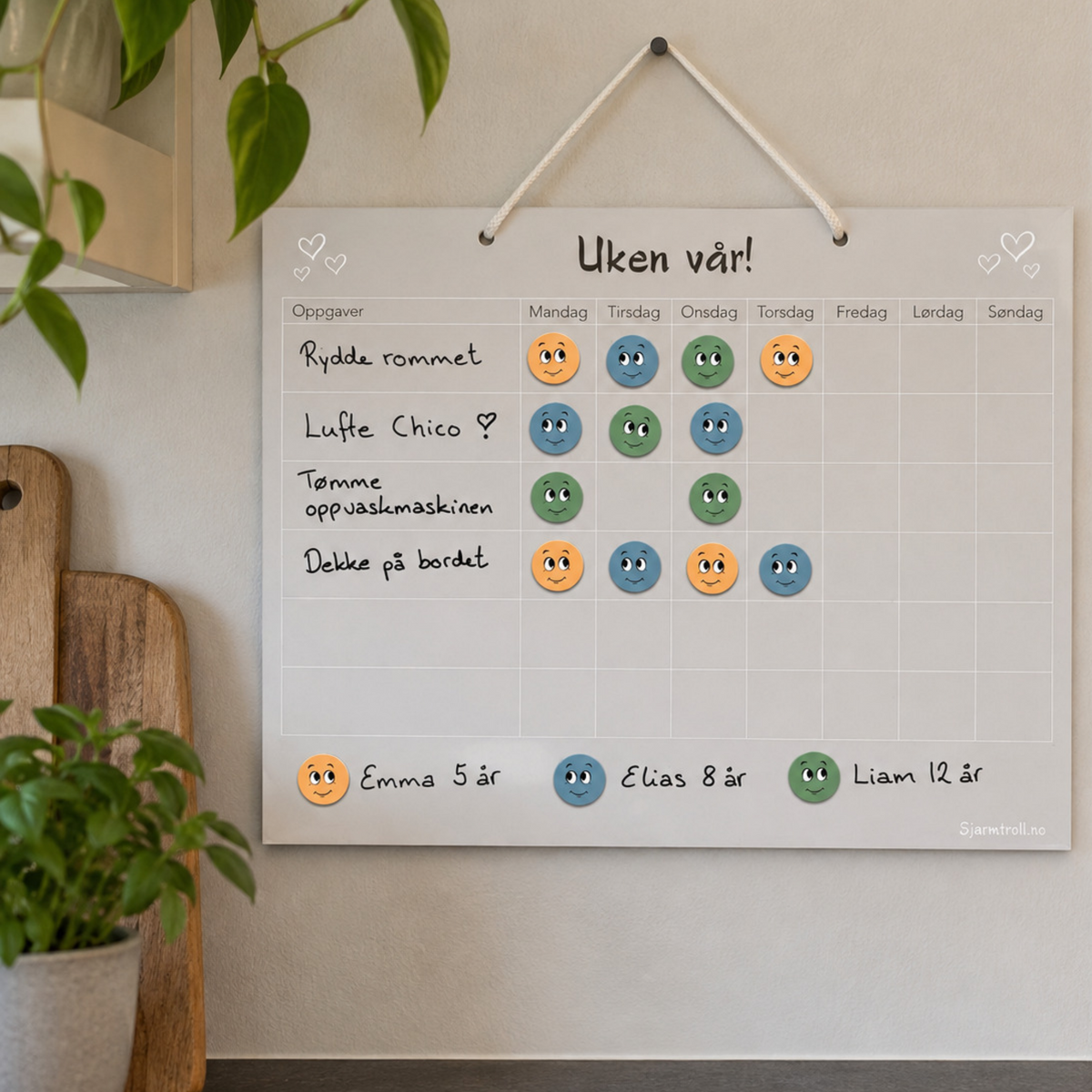 Uken vår - Oppgavekalender for hele familien